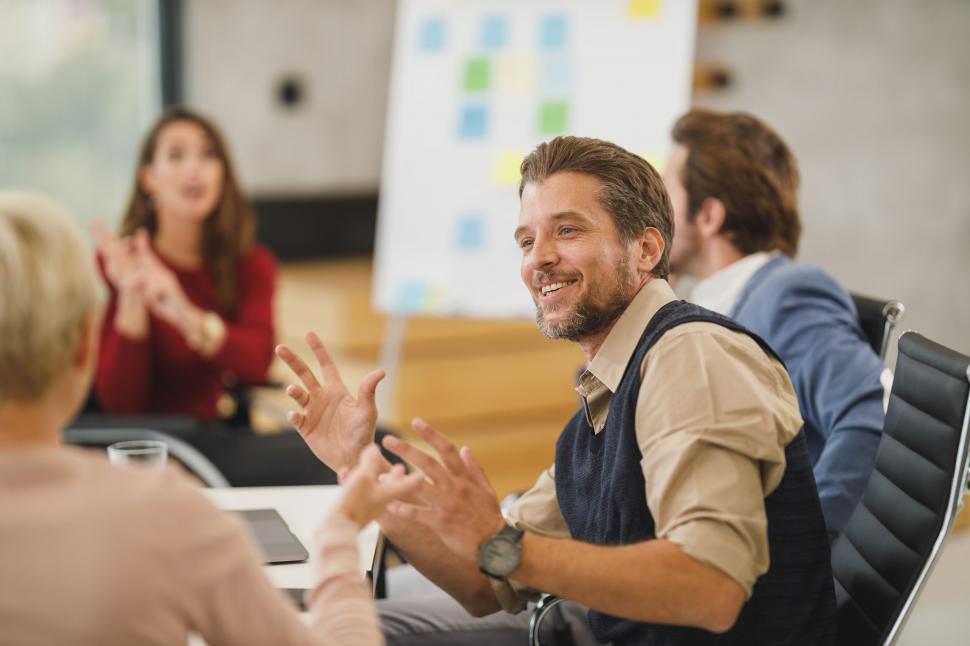 Team collaboration meeting