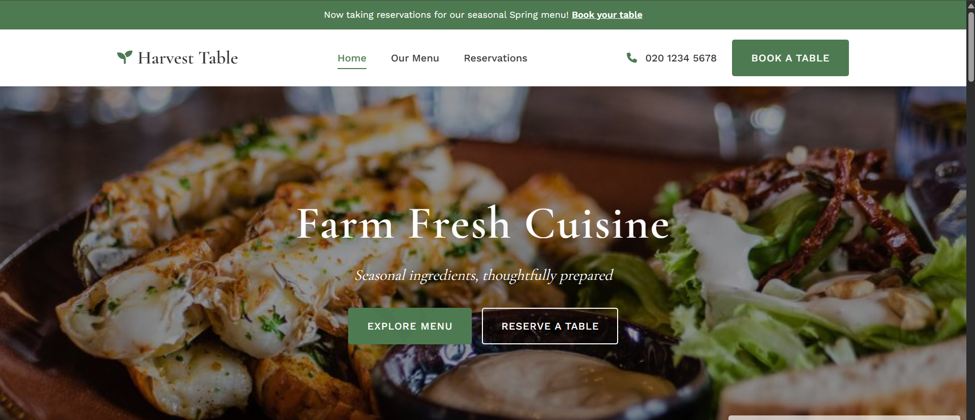 Restaurant Template